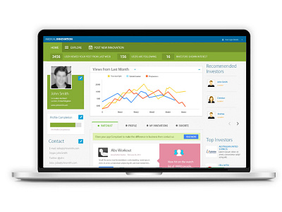 Medical Innovation Portal - UI medical ui ui ux web app