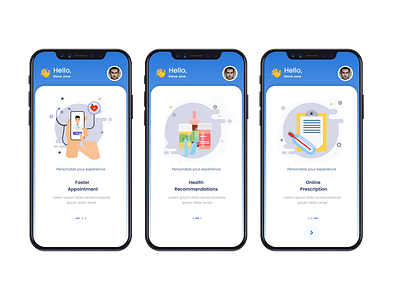 Mobile UI - Onboarding Screens