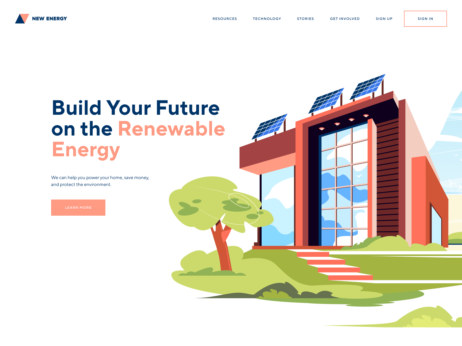 Renewable Energy Landing Page by Shakuro on Dribbble