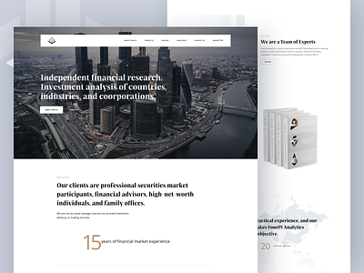 Four Pi Analytics Website Design analytic branding finance financial research investment investment analysis landing page product design research shakuro ui ux web design