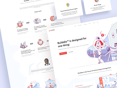 Builddie homepage product design web design website