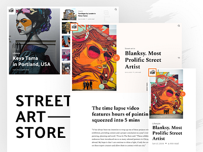 StreetArtNews Website Design design homepage news news site product design shakuro ui ux web web design website