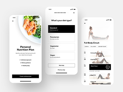 Fitness App Interface activity activity tracking app design fitness fitness app gym health health food interface ios mobile shakuro sport training ui ux workout