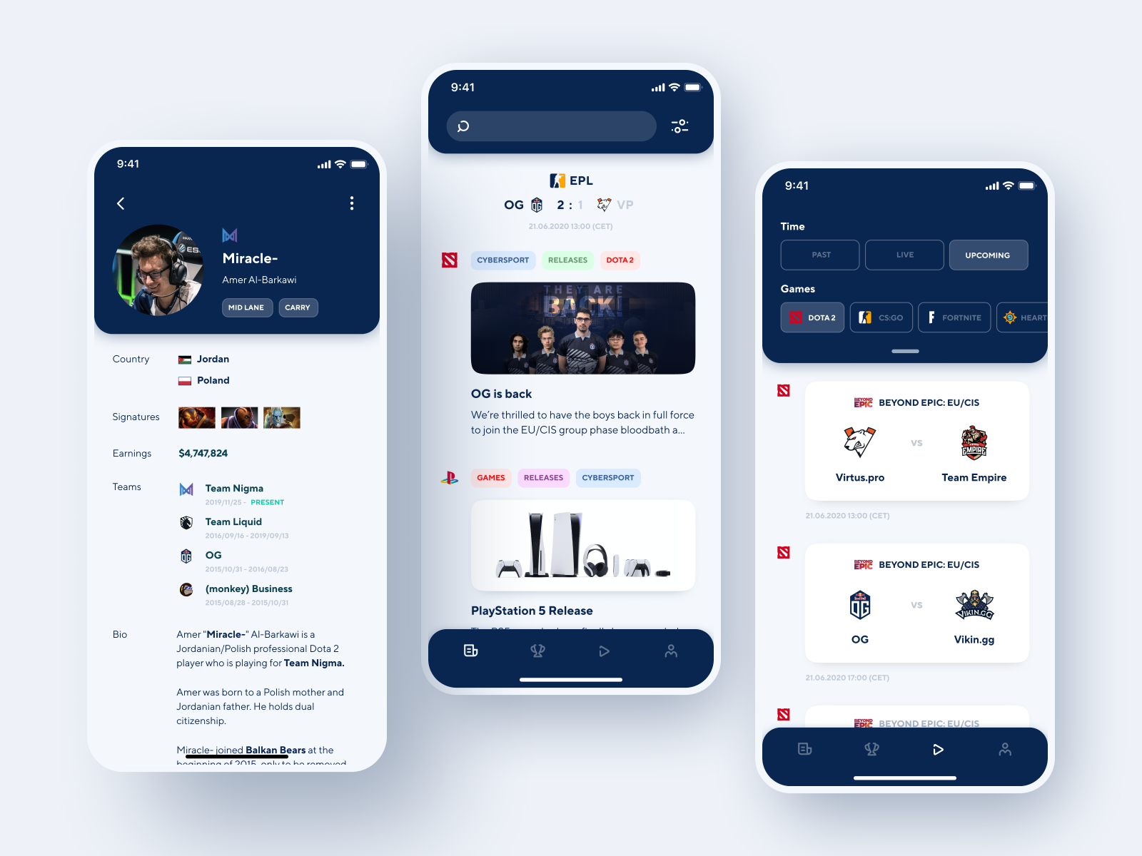 Портал приложения. Cybersport UI. Cybersport Design UI. Design Gaming app. News Feed app.