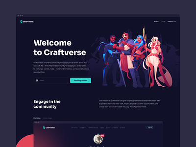 Craftverse Website Design