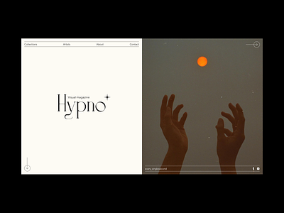 Hypno Visual Magazine Website Design