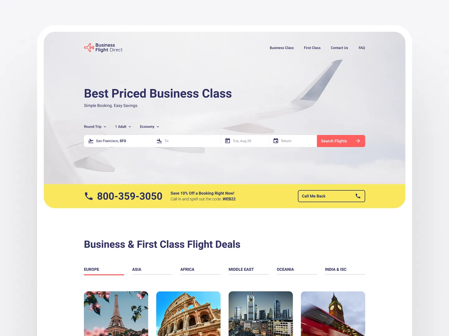 User-Friendly Airline Website Design for Easy Booking