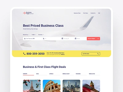 Plane Tickets Website Homepage air ticket airline airline search design flights homepage plane ticket search shakuro ticket ticket app tickets ui ux web design website website design