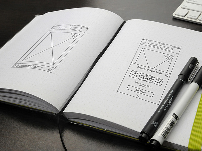 Let's meet sketches app draft ios light mockup ux design wireframe