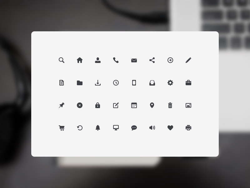 32 Free Icons (.psd) icons flat 18x18 simple glyphs web icon vector psd free set freebie