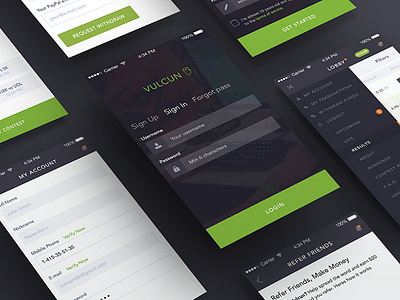 Vulcun App UI by Shakuro app application ios mobile shakuro ui uiux ux vulcun