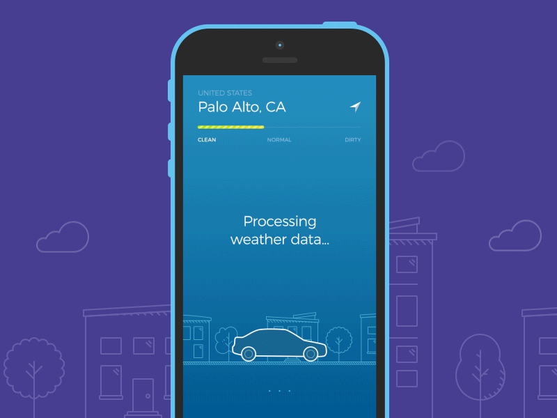 Smart car wash app by Shakuro