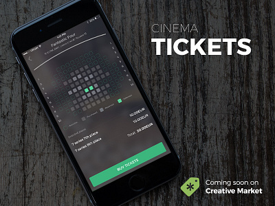 Friday shot here! app cinema creativemarket ios iphone ui