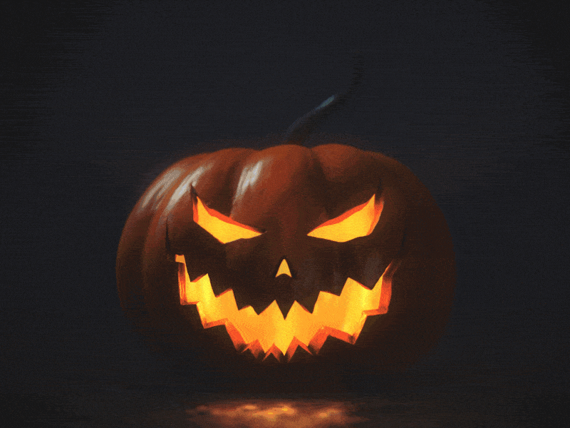 Halloween Twenty Eighteen 3d 3d animation 3d pumpkin all hallows day all saints day allhalloween animation halloween lighting october pumpkin symbol