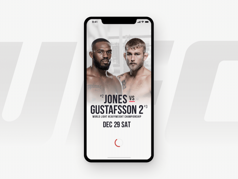 UFCs Gym Sports Timer iphone xs xr iphone x app animation sport timer ufc gym training timer training app training tracking timer sports timer gym app sport activity sport app ios app animation ux ui