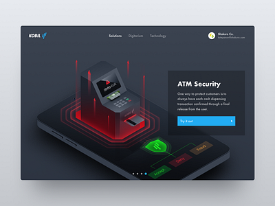 ATM Security Illustration art branding business crypto data centre design digital figma gradient graphic design home page icon identity illustration illustrator layers ui ux web web illustration