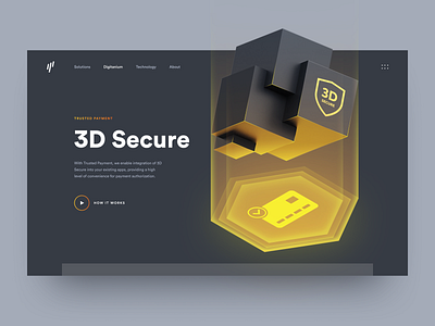 Payment Protection Technology Page 3d app protection card payment protection data protection digital home page identity illustration isometric landing page payment security service technology ui ux web web page website