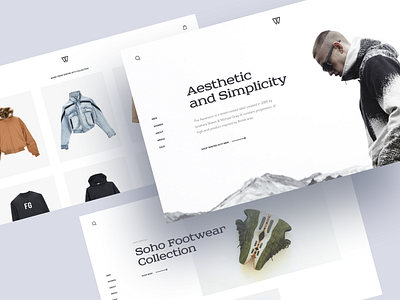 Street Fashion Store Concept adidas brand collection brand store clothes concept desktop e commerce home page landing page laptop nike online store product page represent fearofgod kith street fashion wear ui ux web web design