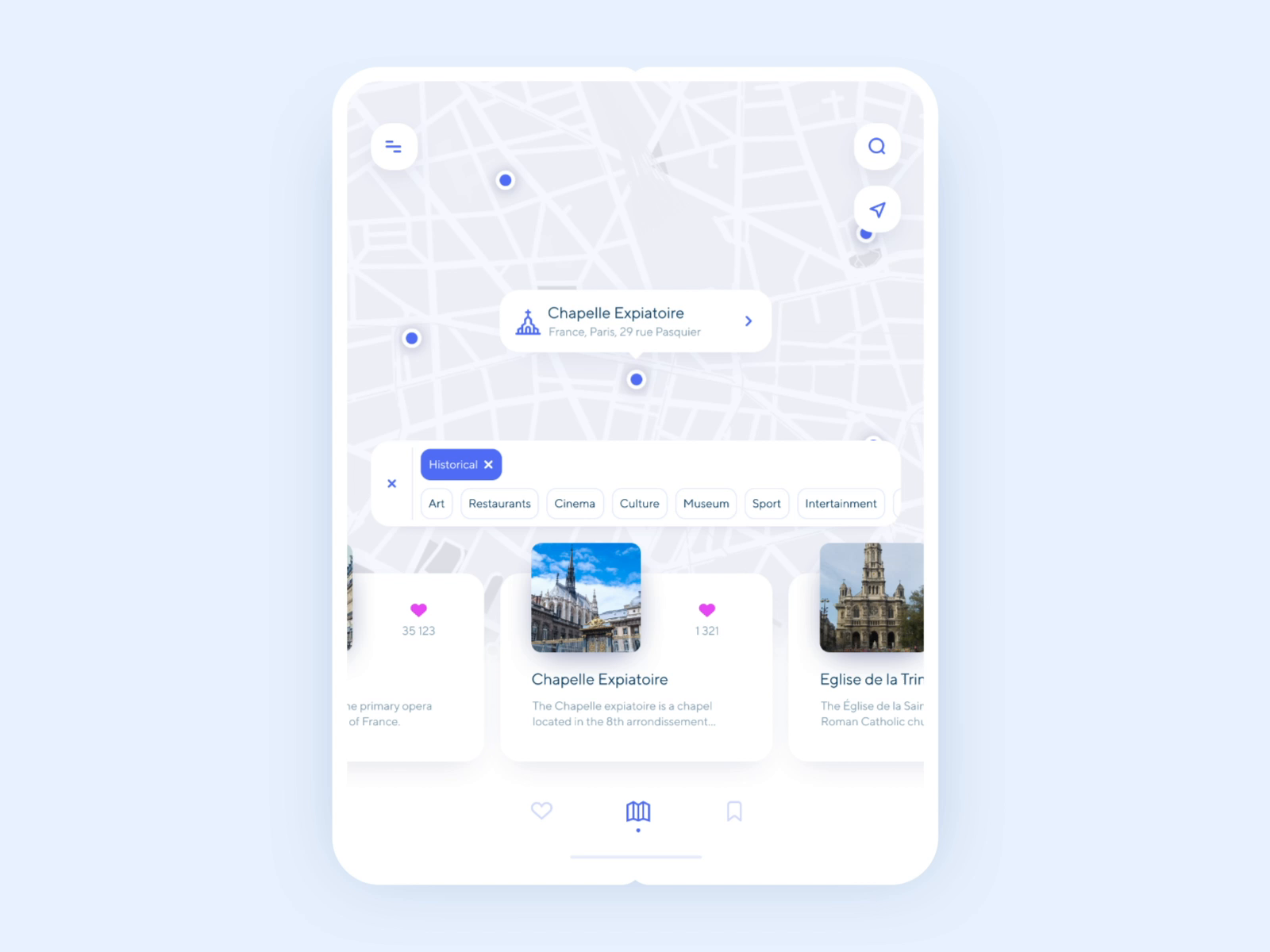 Browse Thousands Of Map App Images For Design Inspiration Dribbble   Place Finder Iphone X Fold 