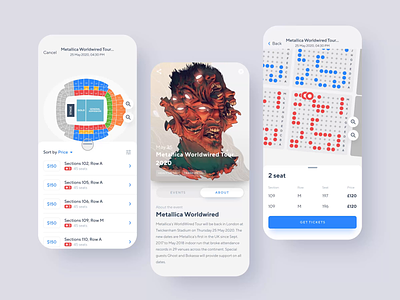 EventlyLife App Animation animation eventlylife events interaction ios app iphone xs xr metallica mobile motion design muse product design shakuro tickets transition tyler the creator ui ux