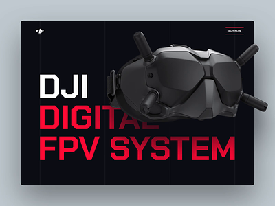 DJI Website Redesign Concept animation concept dji drone fpv fpv racing fui gui hud motion design redesign transition ui ux web design website