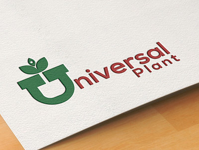 Plant Logo 3d botanical logo branding design graphic design illustration initial logo logo plant logo typography ui vector