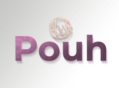 POUH LOGO 3d animation botanical logo branding design graphic design illustration initial logo logo motion graphics typography ui vector