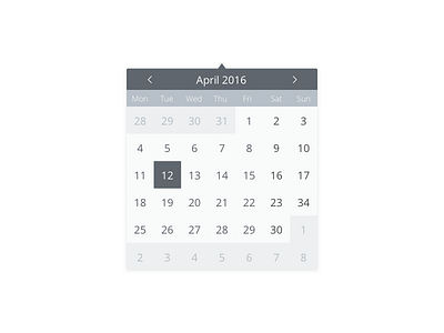 Calendar black calendar date grey open sans ui