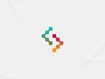 Unused Logo for ITV CSC brand gradient icon identity itv logo