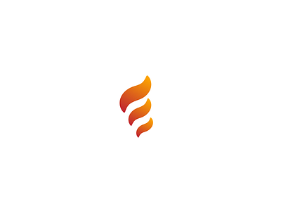 Unused Marque for Project Ember branding fire flame gradient icon identity logo marque