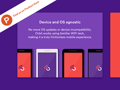 Orbit Feature: Device Agnostic apple flat illustration iphone mobile phone orbit pixel product hunt samsung