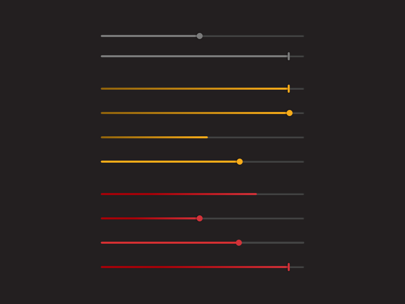 Scrubber experiments sexy gradient colour tablet mobile ui music android ios app radio