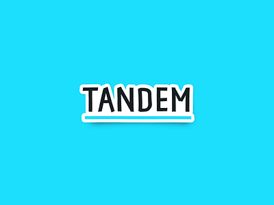 Tandem Bank blue branding logo tandem