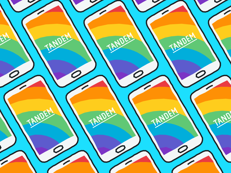 Proud about Pride branding colour app mobile splash screen bank tandem pride
