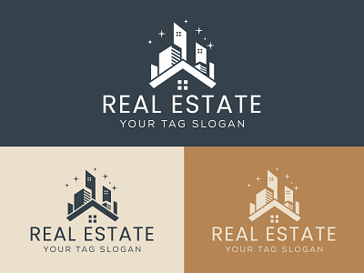 Building and Construction real estate logo design cursive house logo identity luxury property real estate realtor realty vector