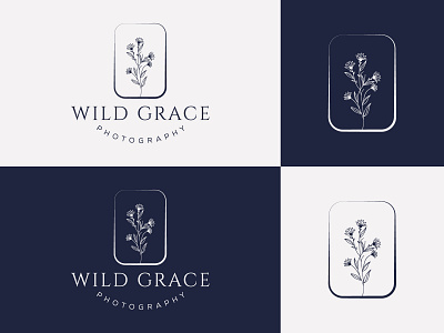 Botanical Floral Logo design element Hand Drawn flower beauty botanical branding business compnay design fashion floral hand drawn herbal logo photography salon spa template vector