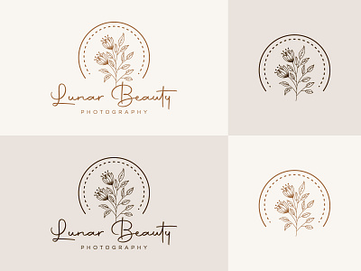 Botanical Floral element Hand Drawn photography logo