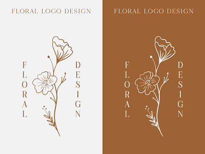 Botanical Floral element Hand Drawn Logo design template beauty botanical brand identity branding design feminine floral flower hand drawn leaf logo vector