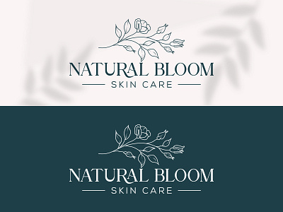 Botanical Floral element Hand Drawn Logo design