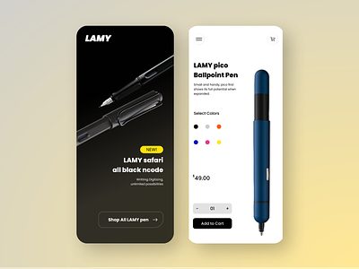 LAMY 3d animation app appdesign branding design desogner games graphic design illustration lamy lamypen logo motion graphics pen penapp ui ux