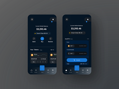 Crypto Wallet App 3d animation app appdesign branding crypto design designer games graphic design illustration logo motion graphics ui ux walletapp walllet