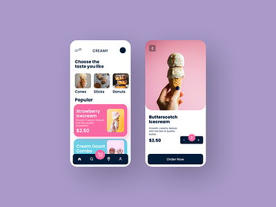 Ice Cream 3d animation app appdesign available branding butter design designapp designer games graphic design icecream illustration logo ui ux