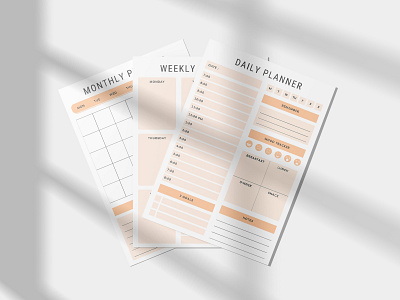 Daily Planner
Weekly Planner
Monthly Planner