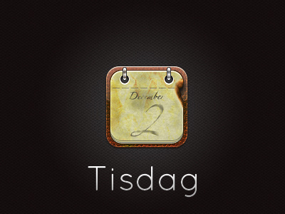 Calendar icon calendar ipad icon iphone icon tisdag