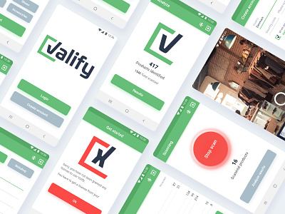 Valify App UI Design app design green interface minimal mobile mobile ui mobileapp mobileappdesign mobileapps mockup ui uidesign uiux ux