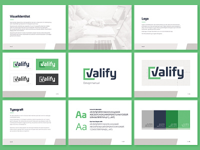 Valify Brandbook brand guidelines brand identity brandbook branding color palette documents guidebook layoutdesign logo system logodesign organize style guide typography