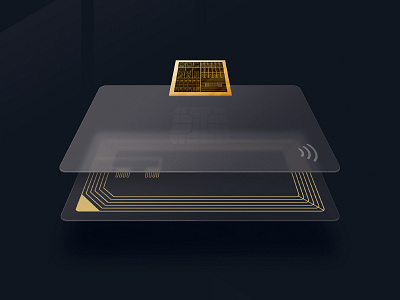 Layered Crypto Credit Card 3d card credit card creditcard crypto dark e banking e wallet finances financial glassmorphism gold invest investing money payment photoshop wallet wireless
