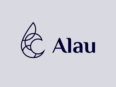Logo for "Alau" company alau company fire flame linear logo