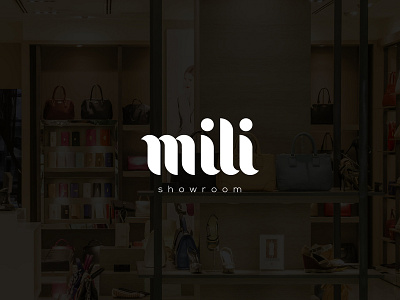 Mili Logo brand handbag logo logotype shop shopping showroom wear логотип