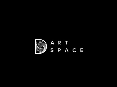 D - Art Space | Studio abstract art black and white branding d design illustration logo logotype space space art studio typography логотип